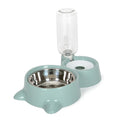 Automatic Cat Water Fountain and Food Feeder Bowl