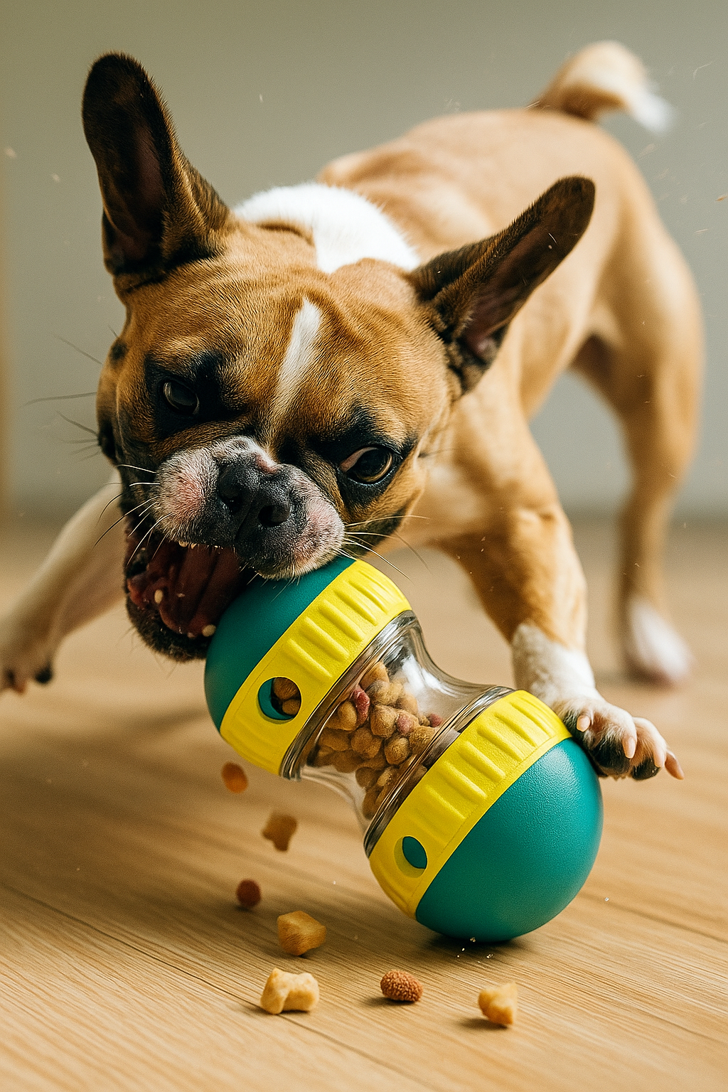Interactive Adjustable Dog Treat Dispenser Toy for Smart Puppies