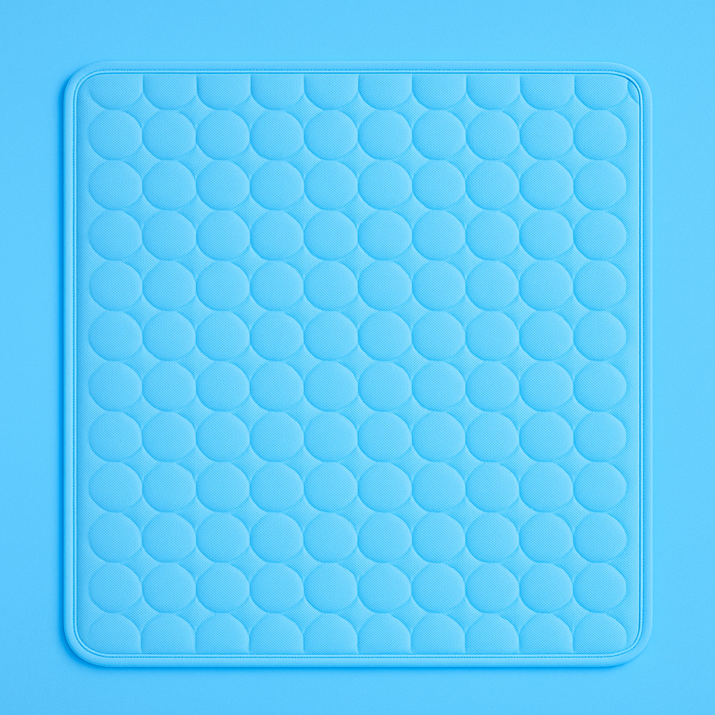 Dog Cooling Mat Cooling Pad For Pets Chilly Pad For Kennels, Crates, Cars, Indoor & Outdoor Ice Silk Mat Cooling Blanket Cushion Non-Toxic Breathable Sleep Bed Beach