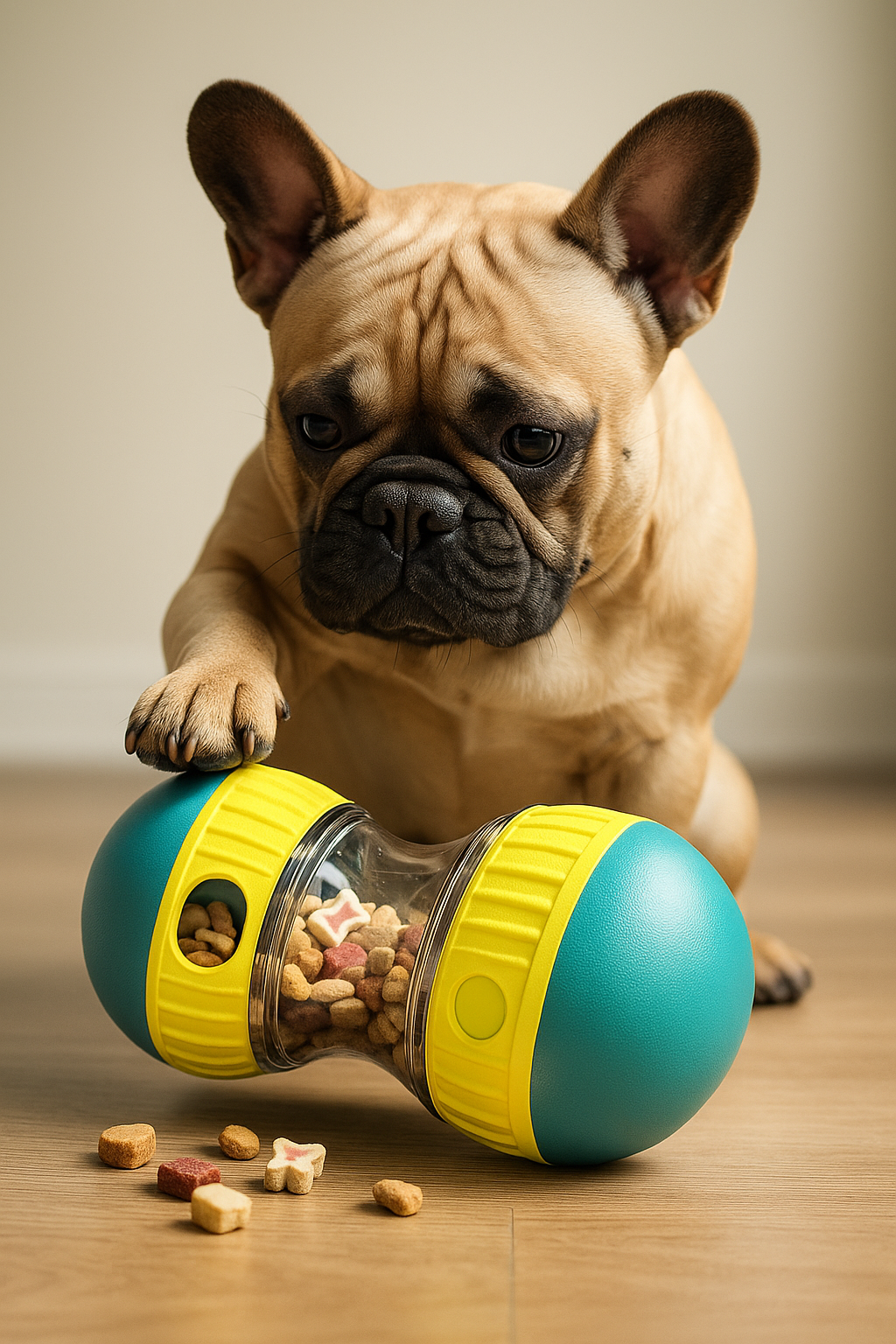 Interactive Adjustable Dog Treat Dispenser Toy for Smart Puppies